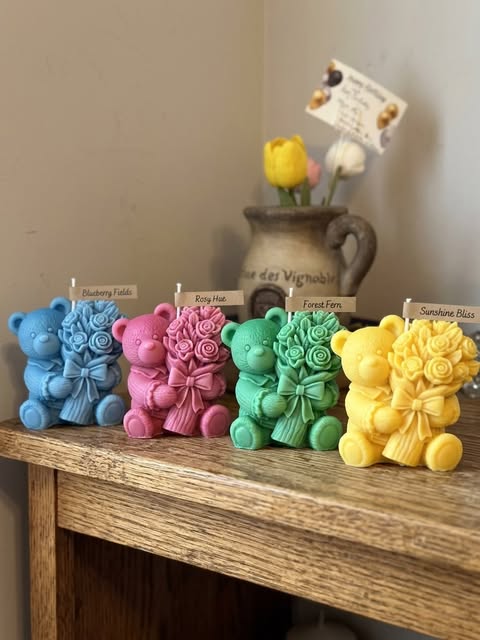 Teddy Bear Candle