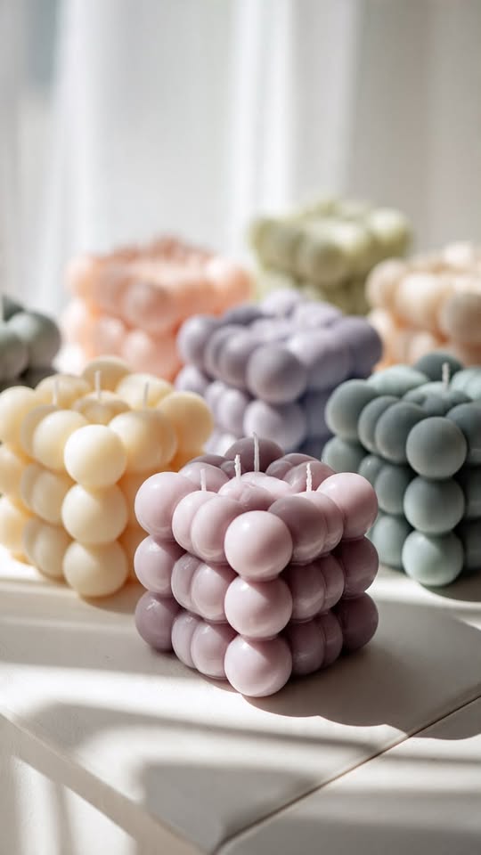 Bubble Cube Candles